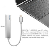 Type-C 4 in 1 USB 3.0 Çoklayıcı Dönüştürücü Adaptör BW4608